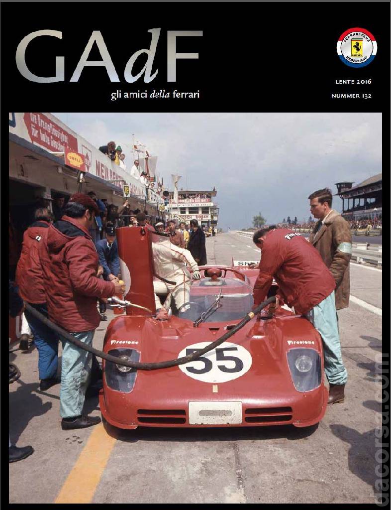 Cover of Gli Amici della Ferrari issue 132, Lente 2016