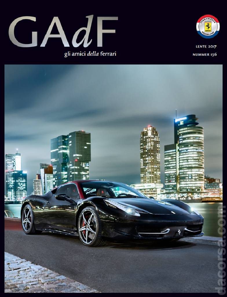 Cover of Gli Amici della Ferrari issue 136, Lente 2017