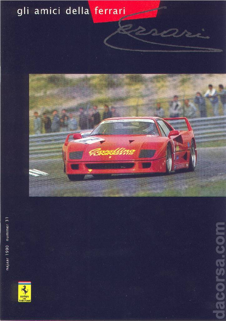 Cover of Gli Amici della Ferrari issue 31, najaar 1990 nummer 31