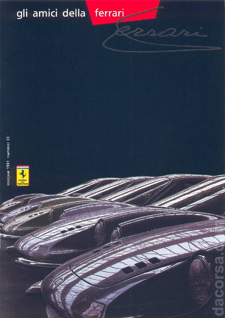 Cover of Gli Amici della Ferrari issue 33, voorjaar 1991 nummer 33