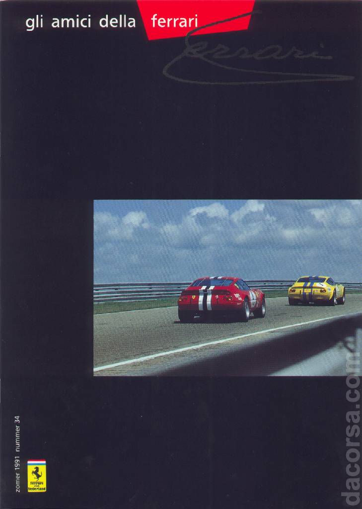 Cover of Gli Amici della Ferrari issue 34, zomer 1991 nummer 34