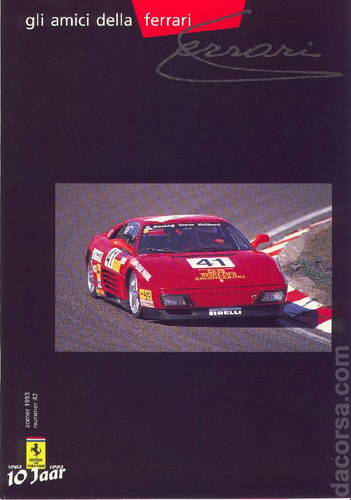 Cover of Gli Amici della Ferrari issue 42, zomer 1993 nummer 42