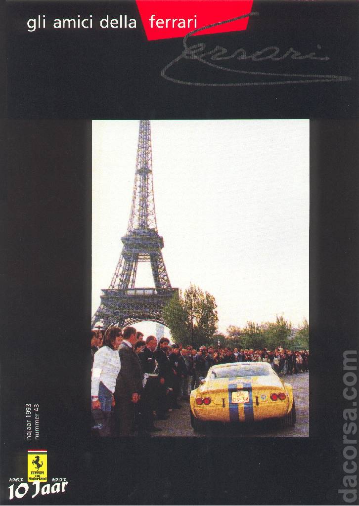 Cover of Gli Amici della Ferrari issue 43, najaar 1993 nummer 43