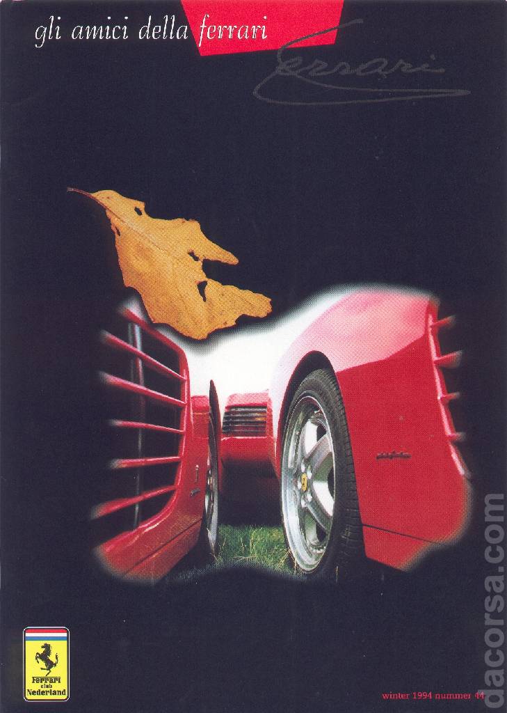 Cover of Gli Amici della Ferrari issue 44, winter 1994 nummer 44