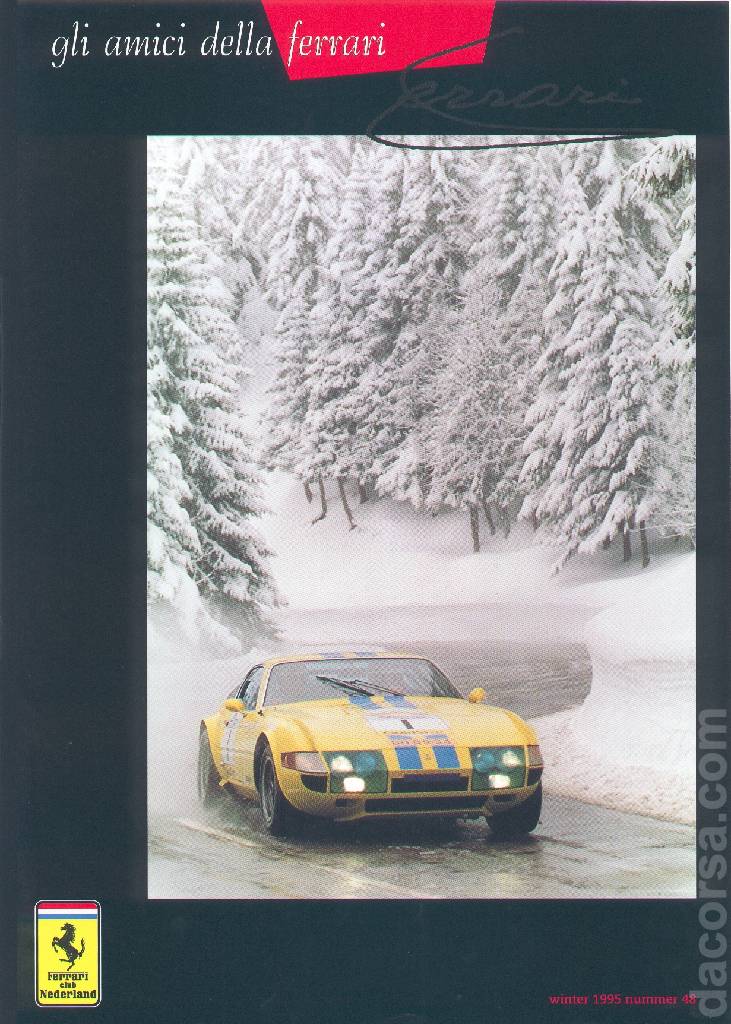 Cover of Gli Amici della Ferrari issue 48, winter 1995 nummer 48