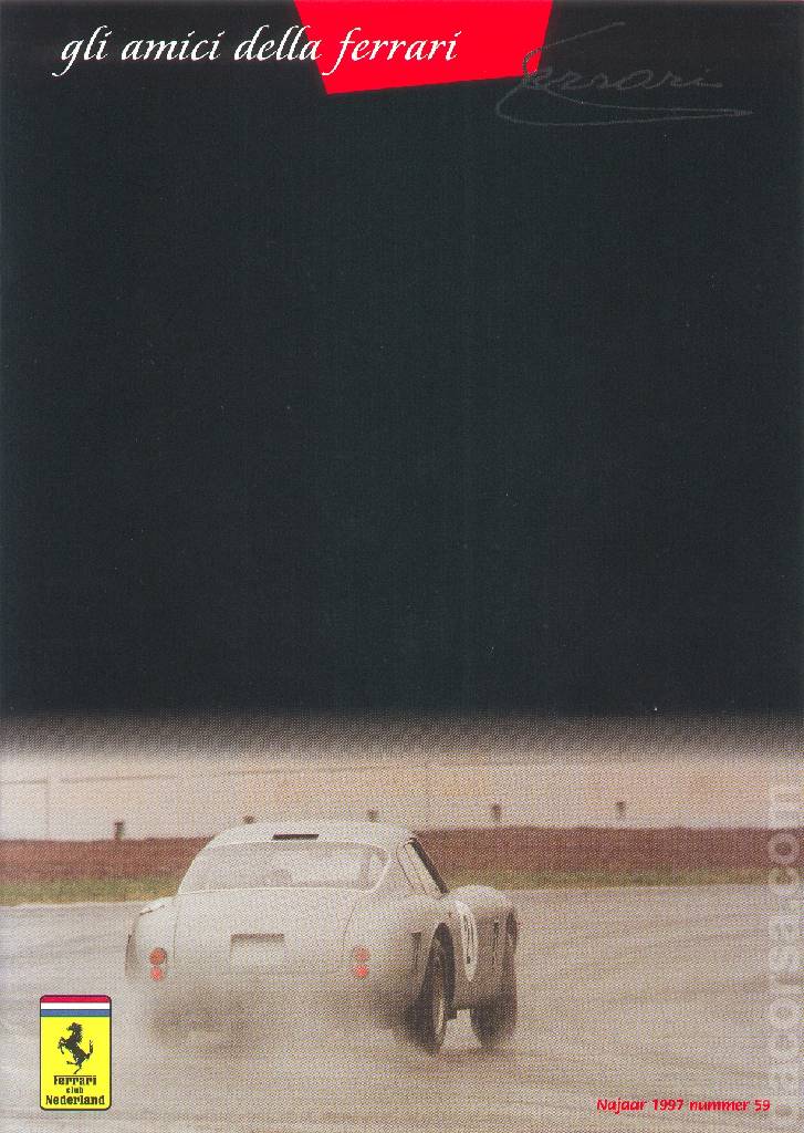 Cover of Gli Amici della Ferrari issue 59, Najaar 1997 nummer 59