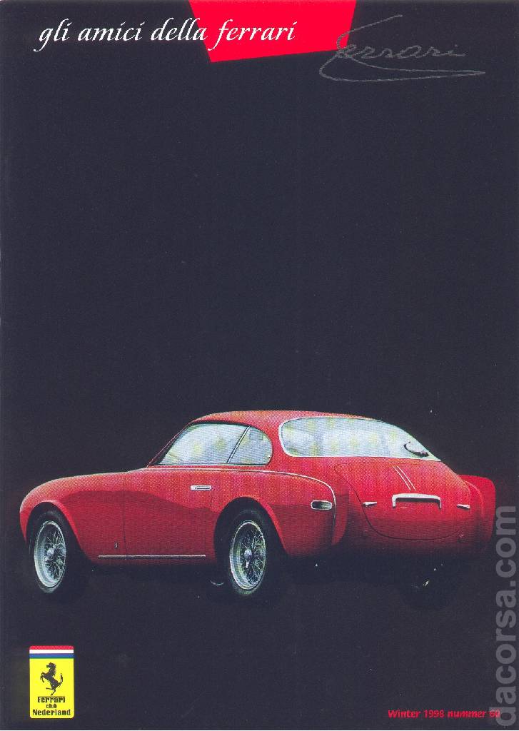 Cover of Gli Amici della Ferrari issue 60, Winter 1998 nummer 60