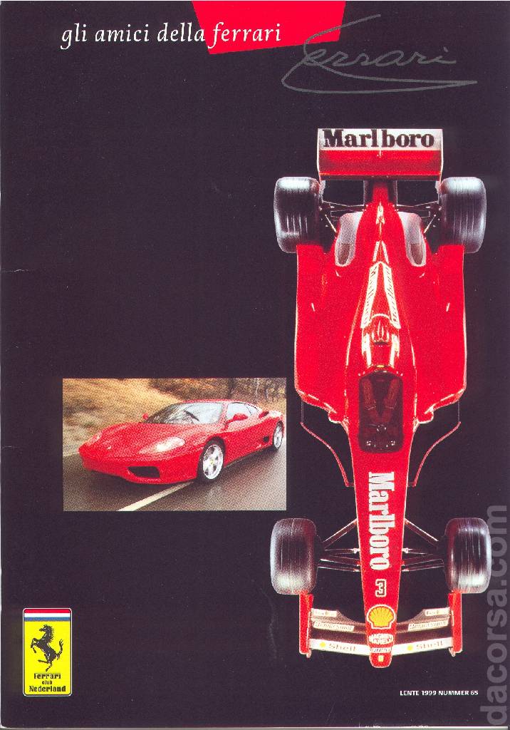 Cover of Gli Amici della Ferrari issue 65, Lente 1999 nummer 65