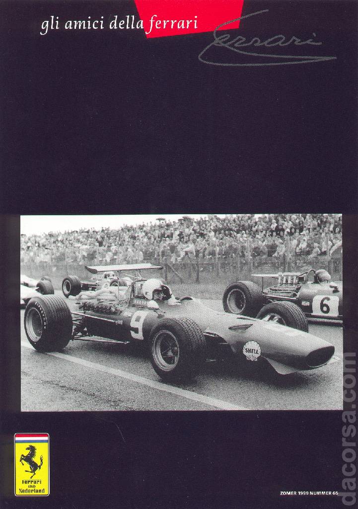 Cover of Gli Amici della Ferrari issue 66, Zomer 1999 nummer 66