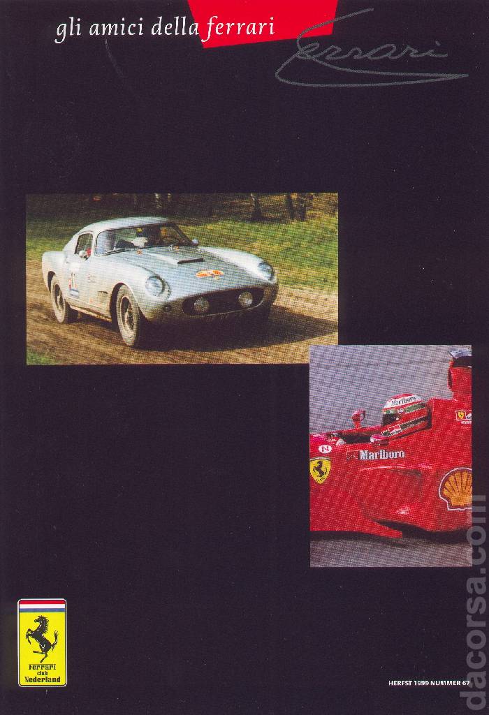 Cover of Gli Amici della Ferrari issue 67, Herfst 1999 nummer 67