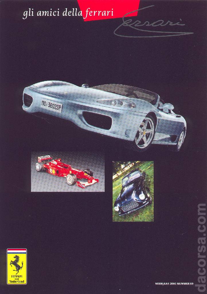 Cover of Gli Amici della Ferrari issue 69, Voorjaar 2000 nummer 69