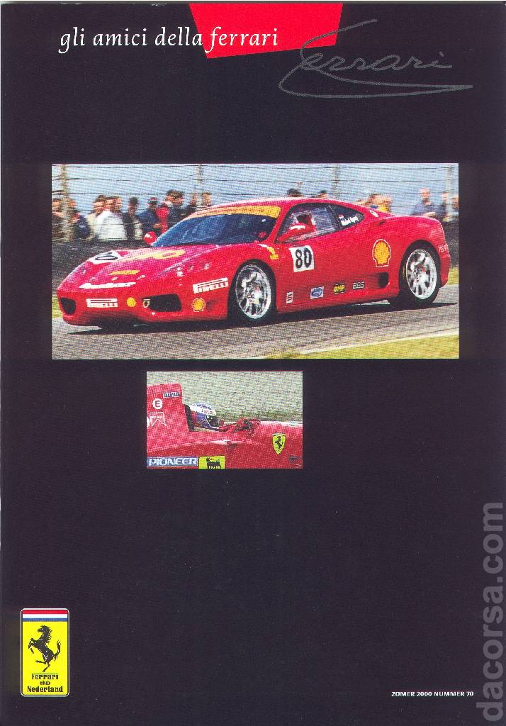 Cover of Gli Amici della Ferrari issue 70, Zomer 2000 nummer 70