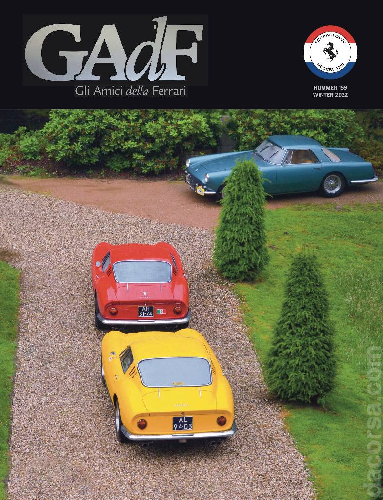 Cover of Gli Amici della Ferrari issue 159, Winter 2022