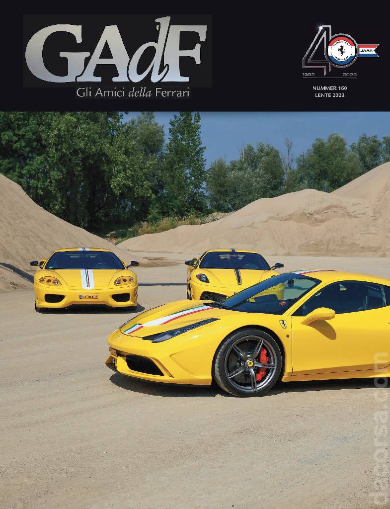 Cover of Gli Amici della Ferrari issue 160, Lente 2023
