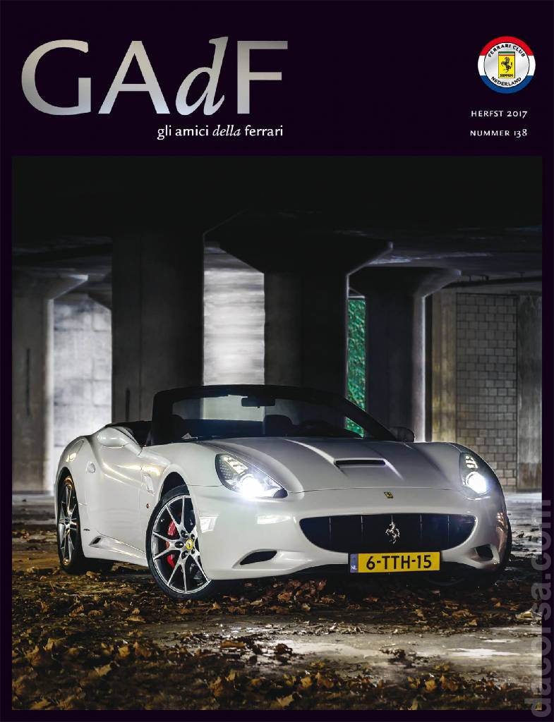 Cover of Gli Amici della Ferrari issue 138, Herfst 2017