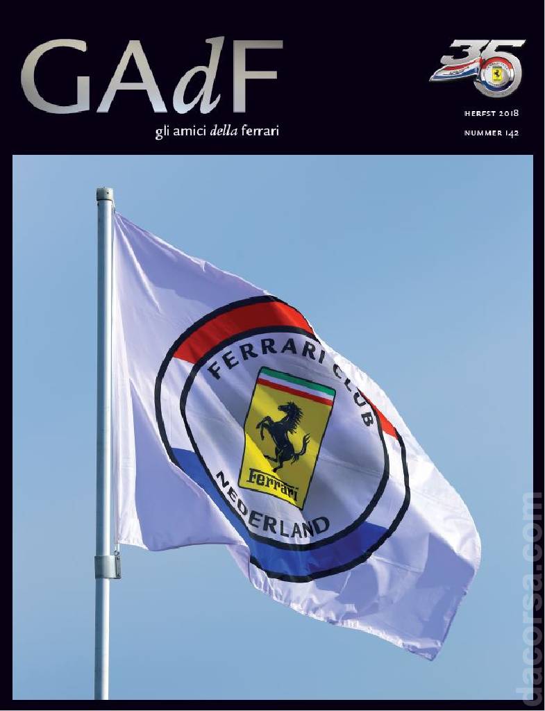 Cover of Gli Amici della Ferrari issue 142, Herfst 2018