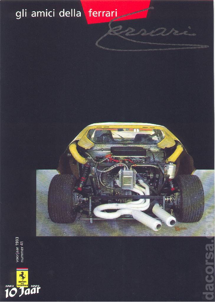 Cover of Gli Amici della Ferrari issue 41, voorjaar 1993 nummer 41