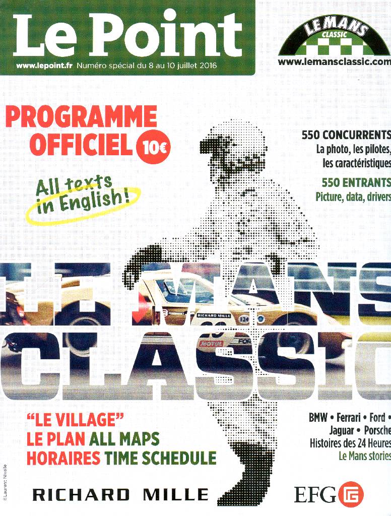 Cover of Le Mans Classic 2016, %!s(<nil>)