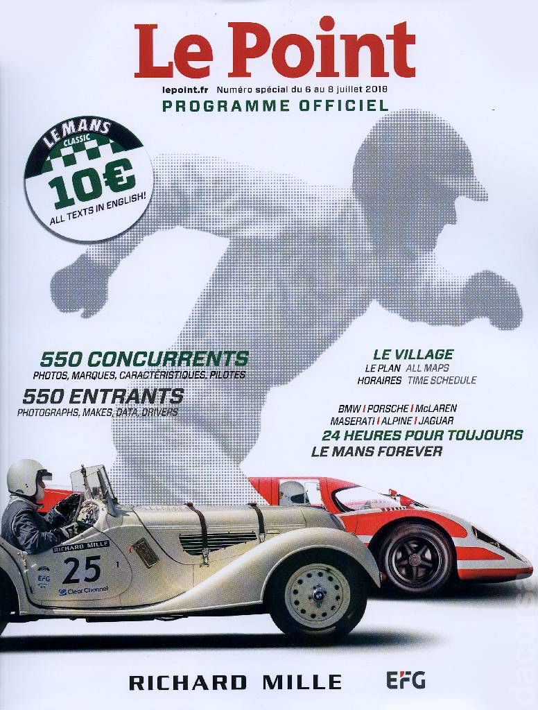 Cover of Le Mans Classic 2018, %!s(<nil>)