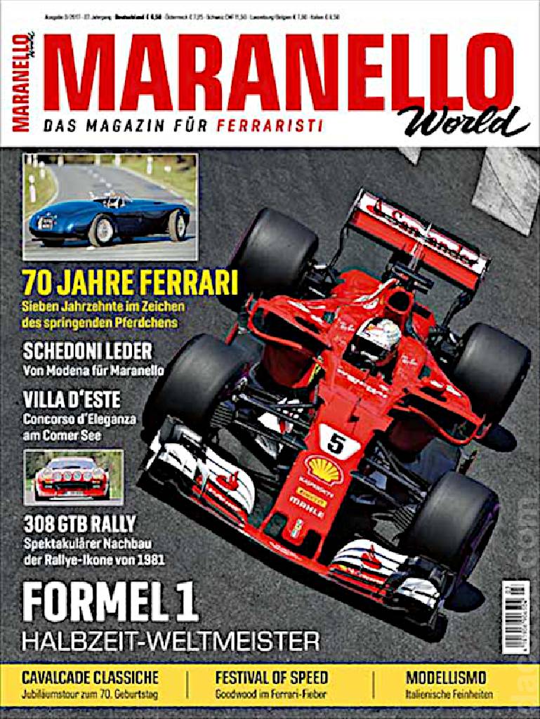 Cover of Maranello World issue 106, Ausgabe 3/2017 - 27. Jahrgang