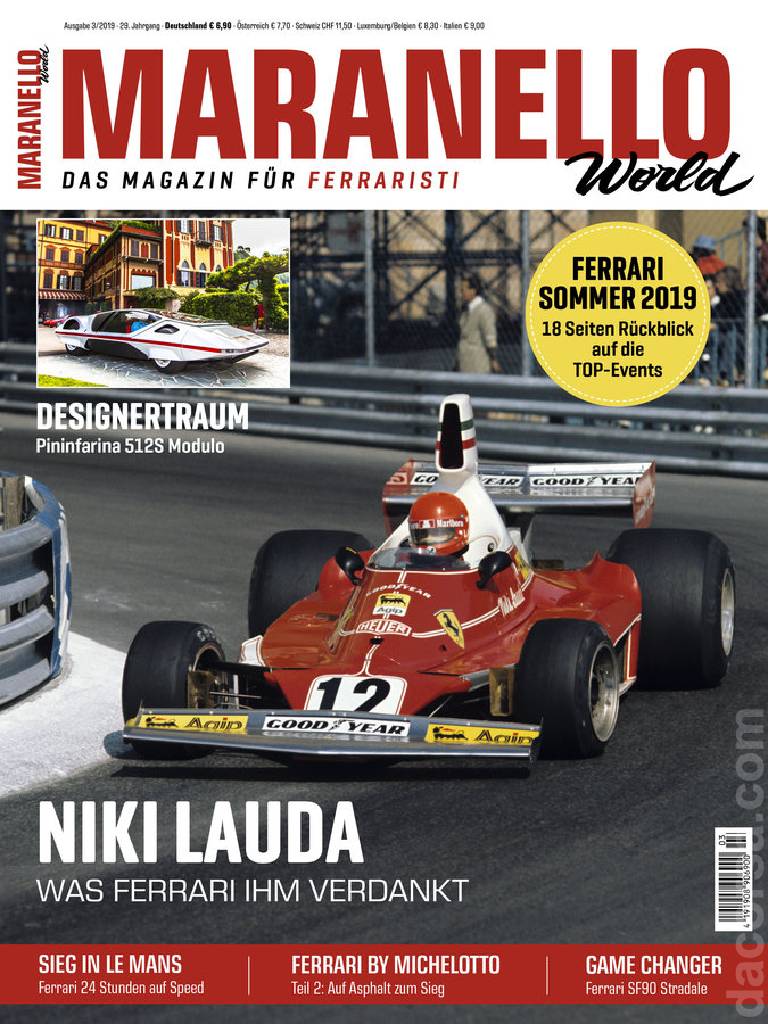Cover of Maranello World issue 114, Ausgabe 3/2019 - 29. Jahrgang