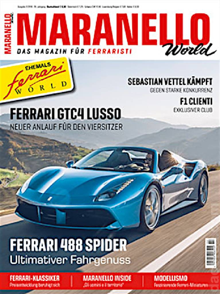 Cover of Maranello World issue 101, Ausgabe 2/2016 - 26. Jahrgang