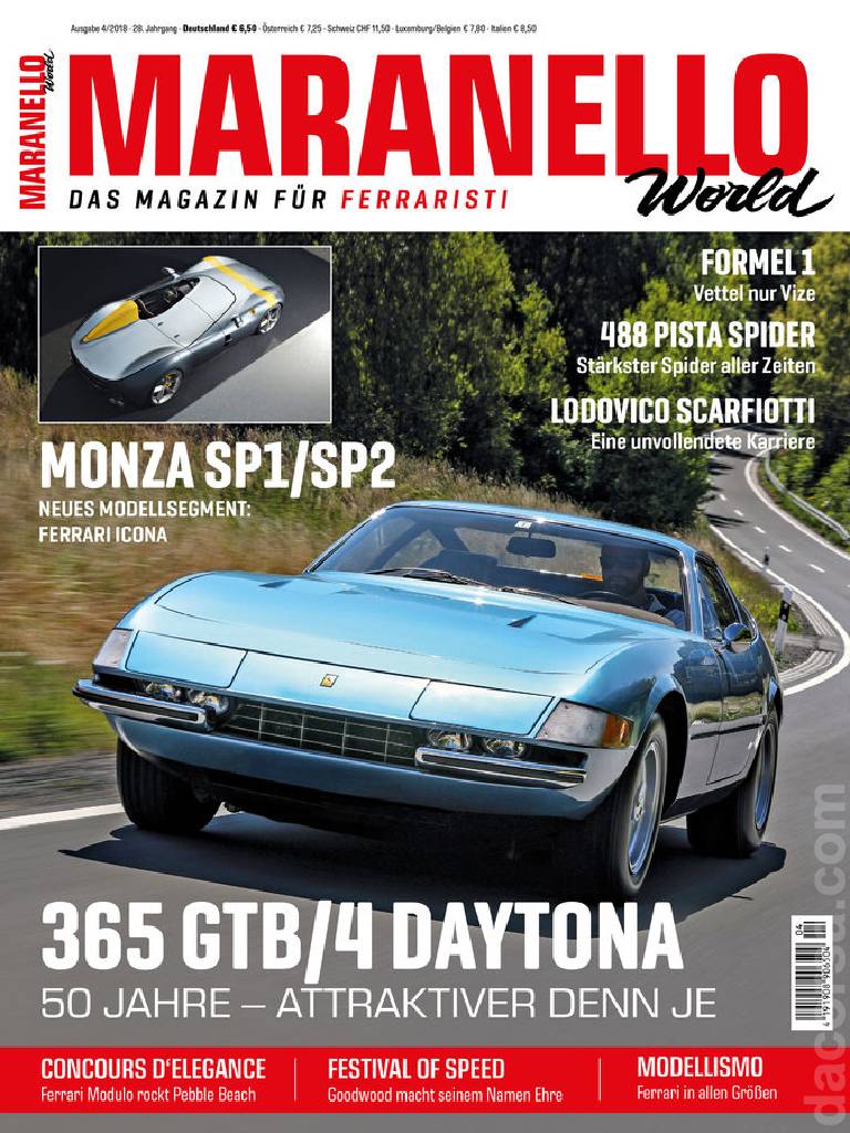 Cover of Maranello World issue 111, Ausgabe 4/2018 - 28. Jahrgang