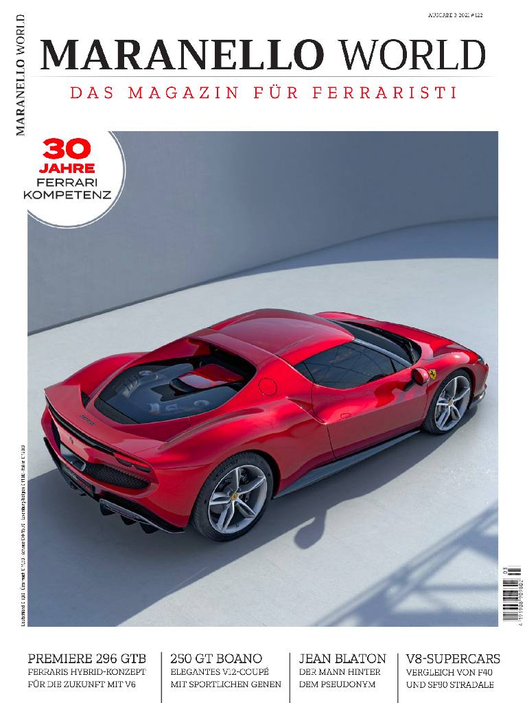 Cover of Maranello World issue 122, Ausgabe 3/2021 - 31. Jahrgang