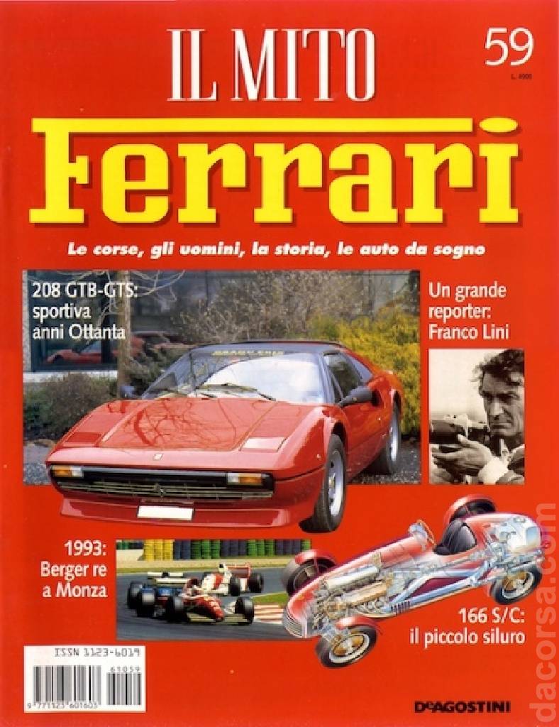 Cover of il Mito Ferrari issue 59, %!s(<nil>)