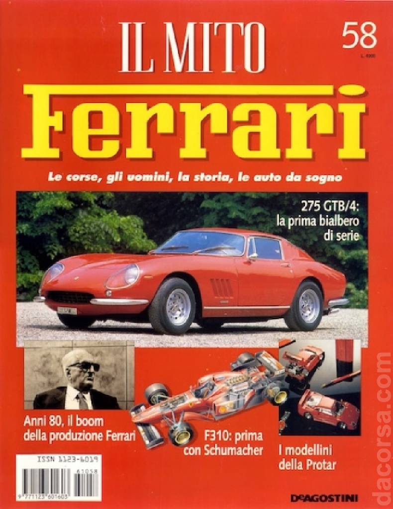 Cover of il Mito Ferrari issue 58, %!s(<nil>)