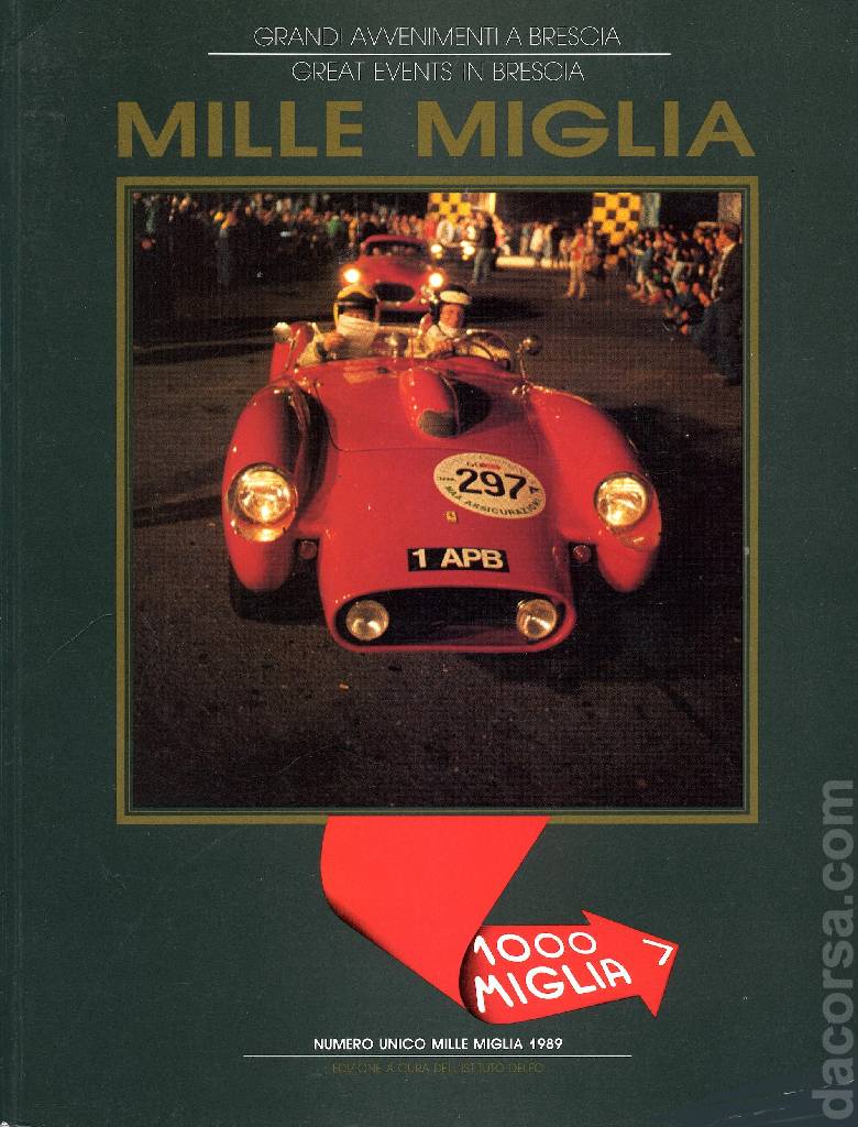 Image representing Numero Unico Mille Miglia 1989 issue 1989, Mille Miglia Catalogo Ufficiale
