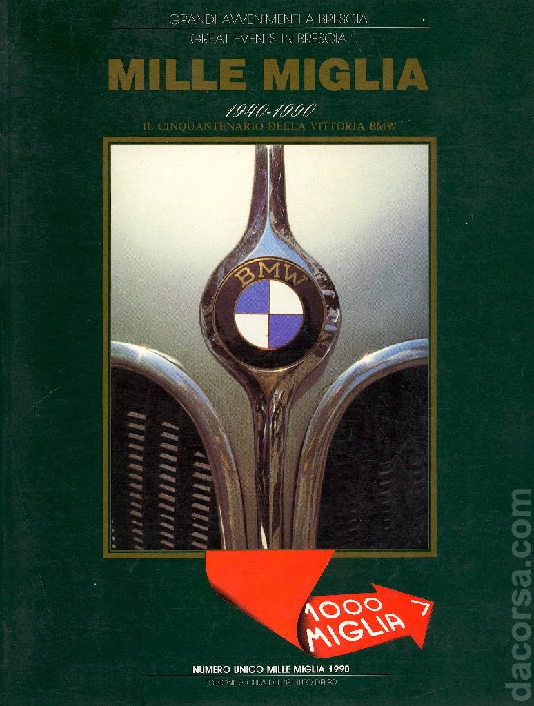 Image representing Numero Unico Mille Miglia 1990 issue 1990, Mille Miglia Catalogo Ufficiale