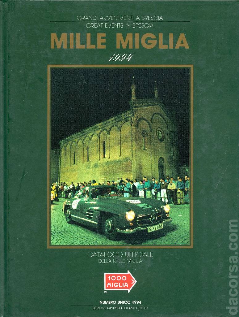 Cover of Great Events in Brescia Mille (Mille Miglia 1994) issue 1994, Mille Miglia Catalogo Ufficiale