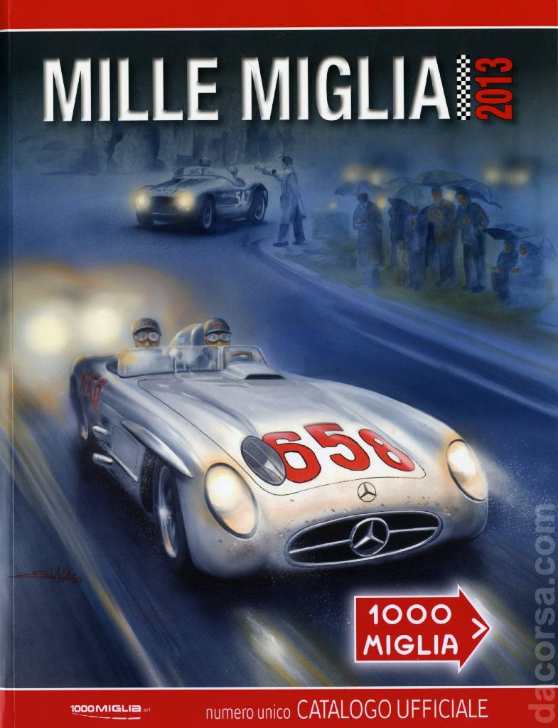 Cover of Catalogo Ufficiale della Mille Miglia 2013 issue 2013, Mille Miglia Catalogo Ufficiale