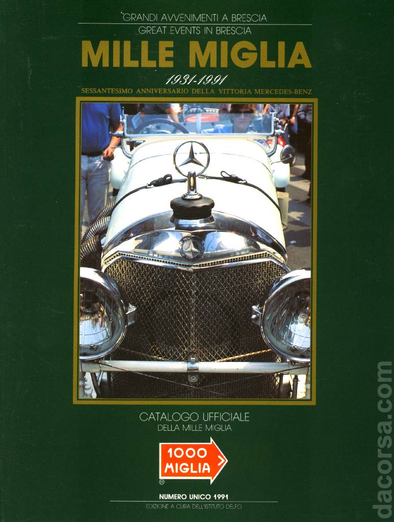 Cover of Numero Unico Mille Miglia 1991 issue 1991, Mille Miglia Catalogo Ufficiale