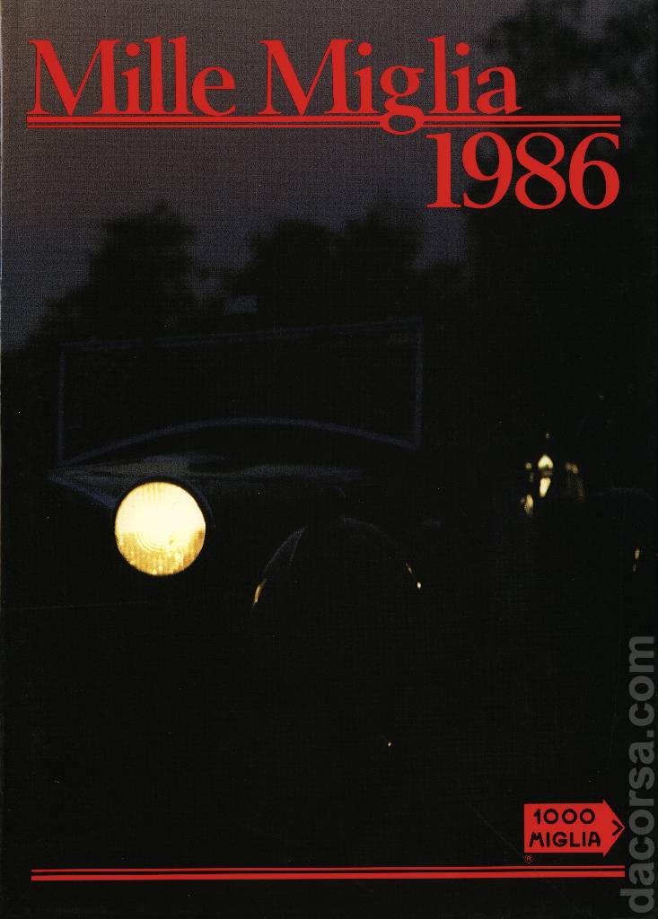 Image representing Mille Miglia 1986, La Mille Miglia Editrice