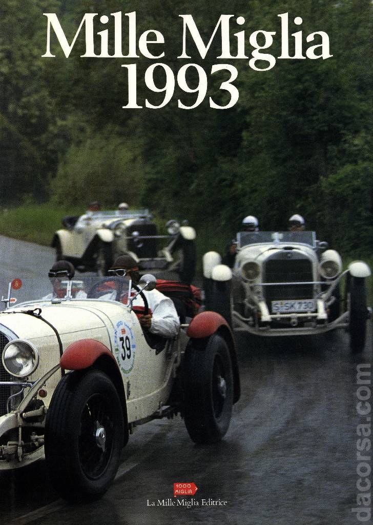 Cover of Mille Miglia 1993, La Mille Miglia Editrice