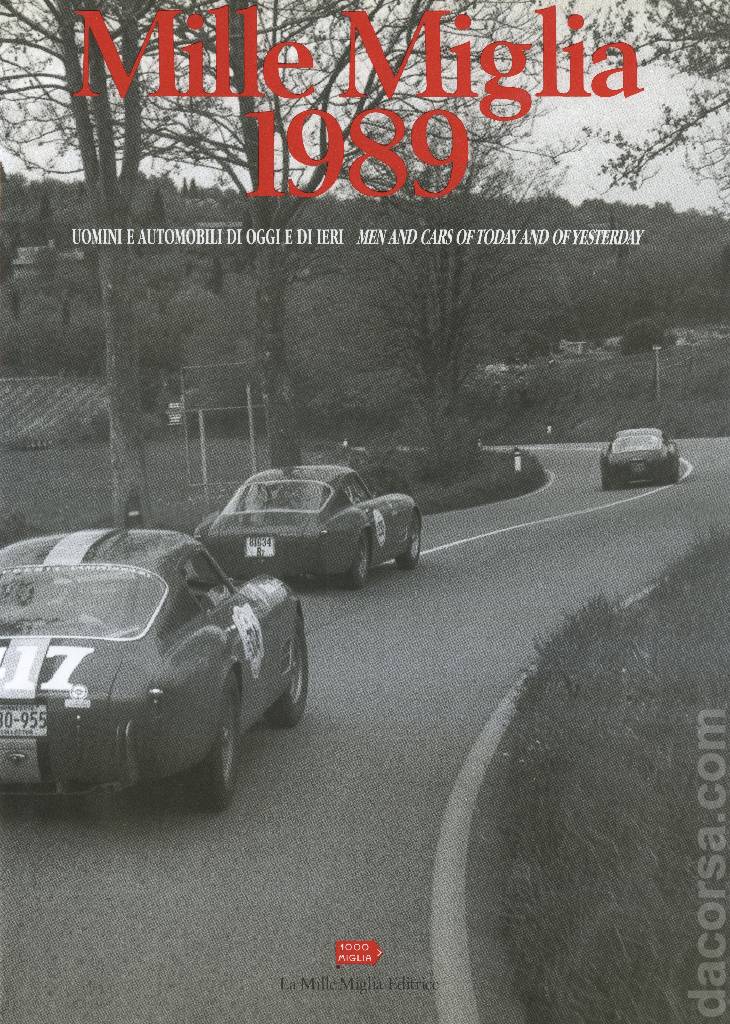 Cover of Mille Miglia 1989, La Mille Miglia Editrice