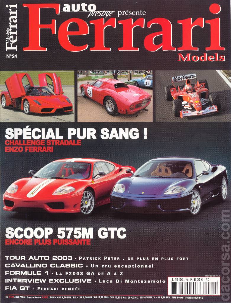 Image representing Ferrari Models (Mai 2003) issue 24, Auto Prestige Ferrari Models