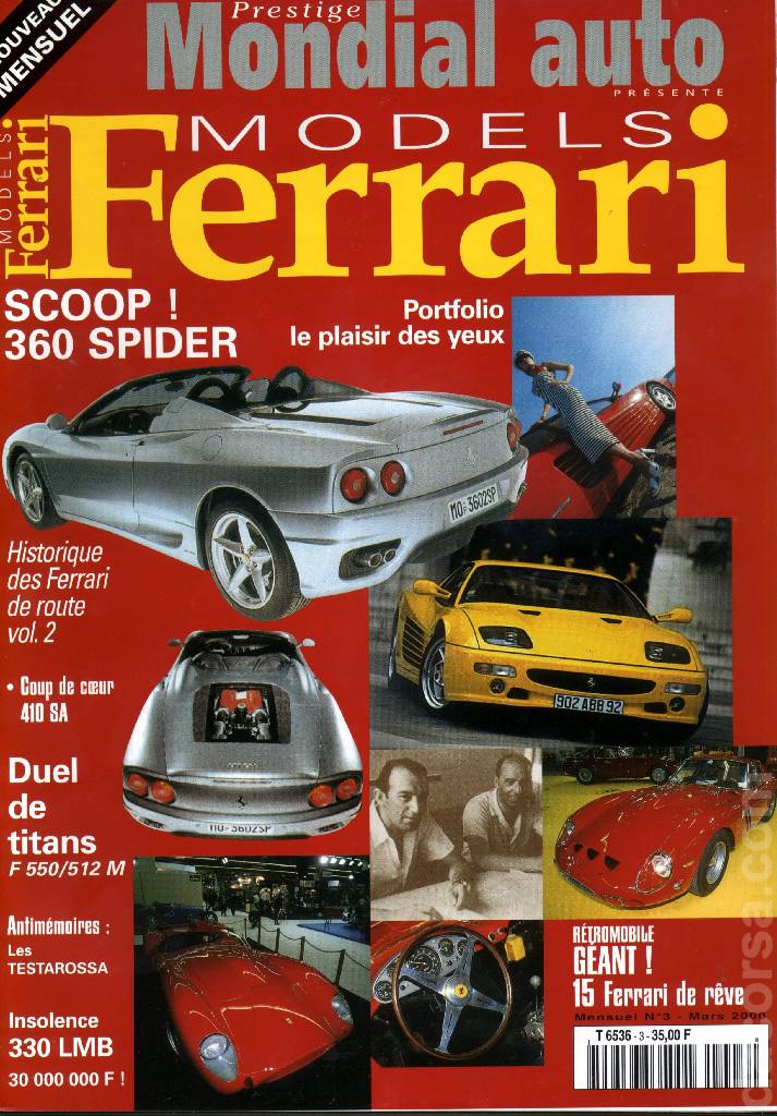Image for Ferrari Models (Mars 2000) issue 3