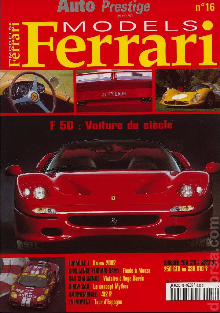 Image for Ferrari Models (Janvier 2002) issue 16