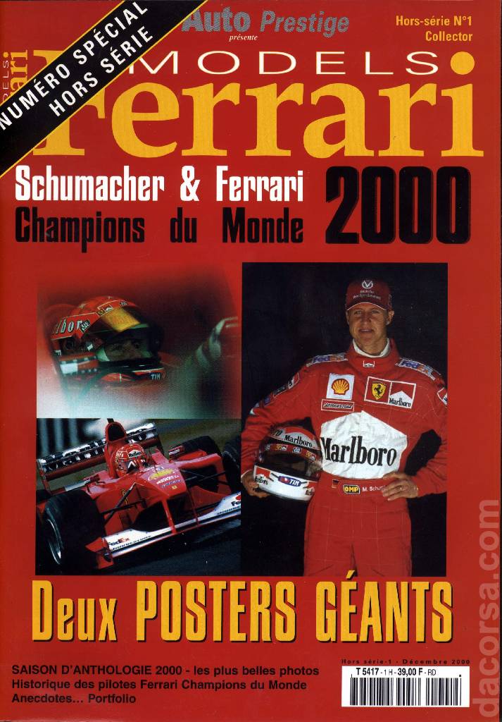 Image for Ferrari Models Hors Serie (Decembre 2000) issue HS1