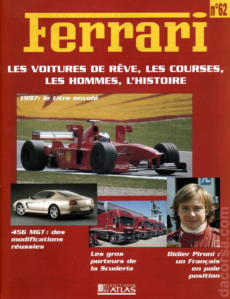 Cover of Ferrari La Passion issue 62, %!s(<nil>)