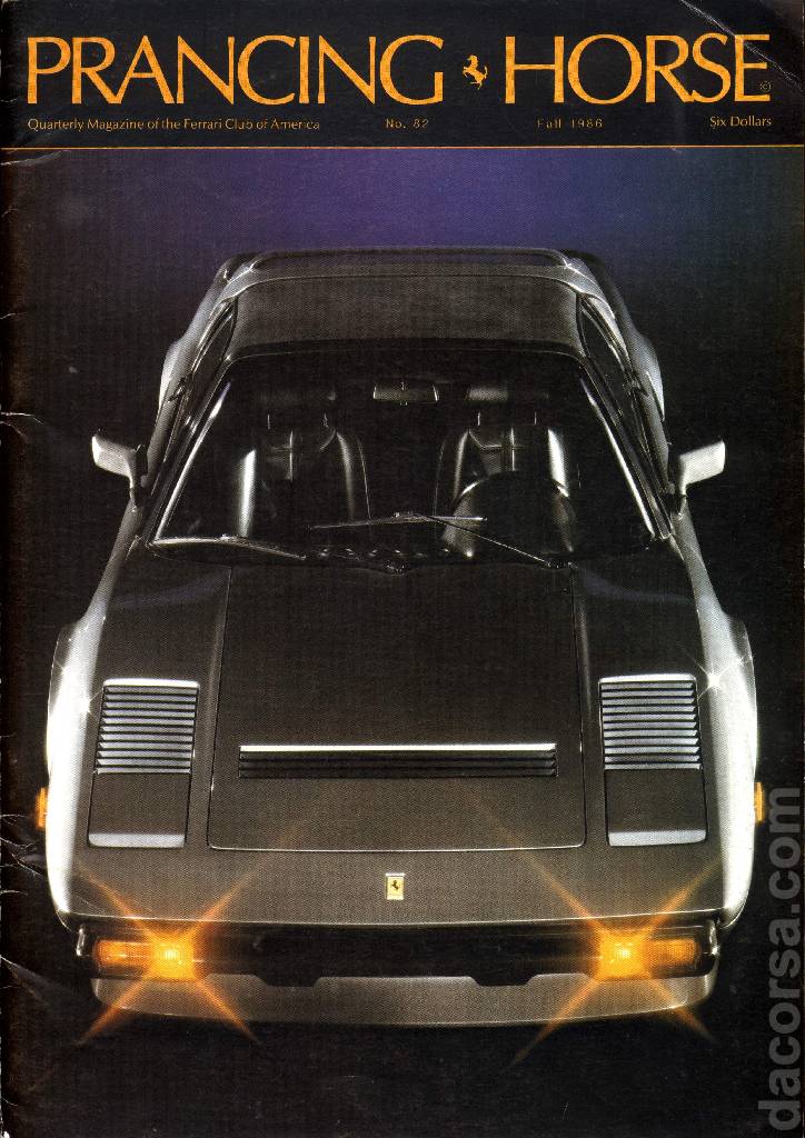 Cover of Prancing Horse issue 82, no. 82 - Fall 1986