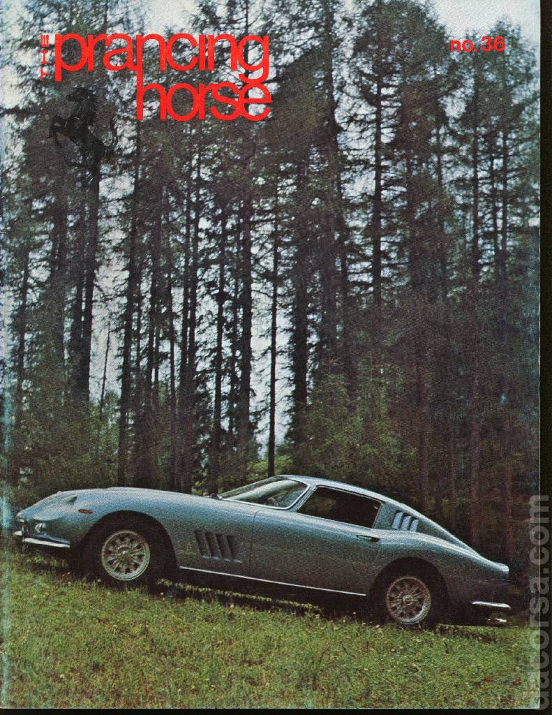 Cover of Prancing Horse issue 36, no. 36 - Winter 1972