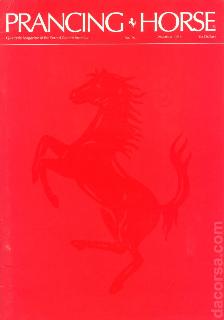 Cover of Prancing Horse issue 76, no. 76 - December 1984