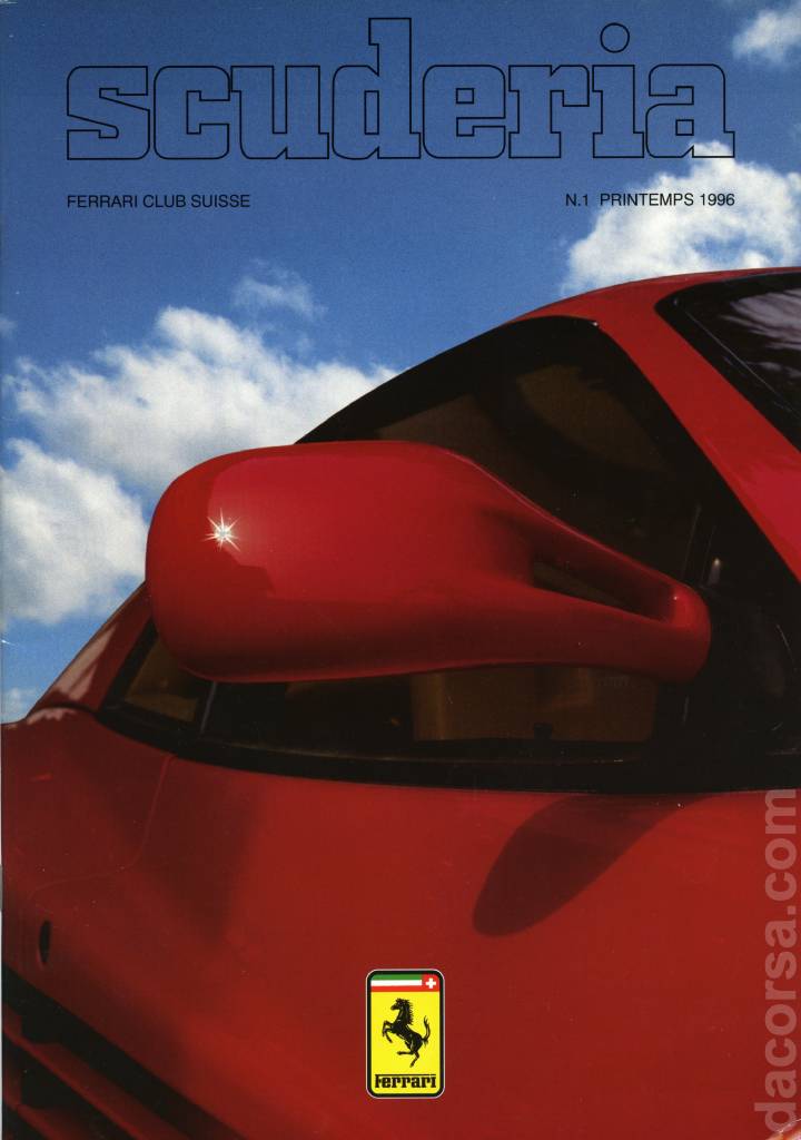Cover of SCUDERIA (printemps 1996) issue 1, Scuderia Magazine