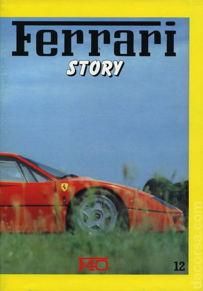 Cover of Ferrari Story (F40) issue 12, %!s(<nil>)