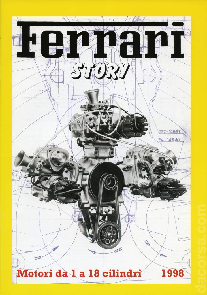 Cover of Ferrari Story (Motori de 1 a 18 cilindri) issue 1998, %!s(<nil>)