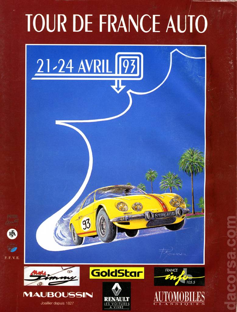 Image representing Programme 1993 Tour de France AUTO, Tour Auto